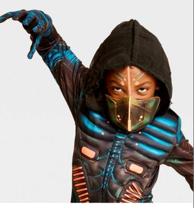 lot 44452 image: Kids L-Desert Warrior Costume with Hood Mask and Gloves