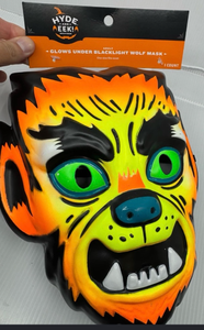 lot 44454 image: Hyde and EEK Adult Glows Under Blacklight Wolf Mask One Size