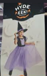 lot 44472 image: Size 2-3T.  Hyde & Eek Childrens Fancy Witch Costume-NO HAT