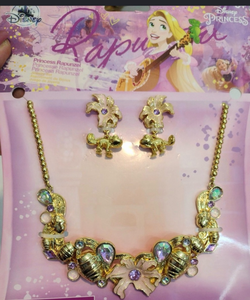lot 44522 image: Disney Princess Rapunzel Jewelry Set Necklace Earrings