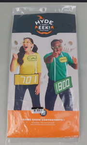 lot 44221 image: Hyde and EEK Boutique Adult Game Show Contestants Couples Halloween Costume Set