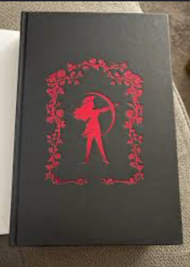 lot 44358 image: Bonds of Hercules-Hardcover Book Dark Cover Red Archer Figure Floral Border Design