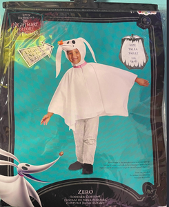 lot 44364 image: Disney Tim Burtons The Size 3T-4T.  Nightmare Before Christmas Zero Toddler Costume