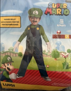 lot 44365 image: Size SP(2T).  Super Mario Luigi Costume Padded Belly