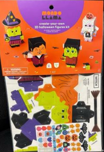 lot 44396 image: Lot of 15 kits-Mondo Llama Create-Your-Own 3D Halloween Figures Kit