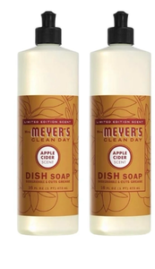 lot 44565 image: Mrs. Meyers Clean Day Apple Cider Dish Soap 16 fl oz 2-Pack
