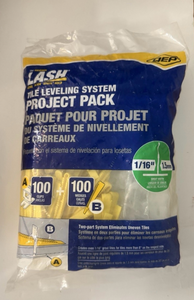 lot 44577 image: Two QEP LASH Tile Leveling System Project Packs 116 100 Clips  100 Wedges