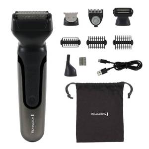 lot 18497 image: Remington ONE Shave & Groom Multi-Tool Electric Razor for Men, Foil Shaver with 4 Full-Size Attachments & 5 Adjustable Combs for Beard, Face & Body Grooming - Retail $62