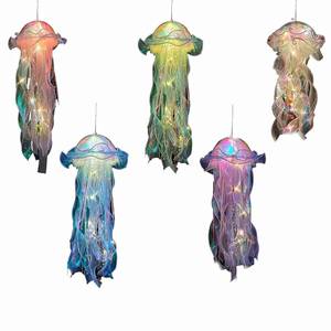 lot 18528 image: Jellyfish Hanging Decor, Set of 5 for Under the Sea Party Decoration - Retail $17