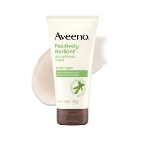 lot 64434 image: Aveeno Positively Radiant Skin Brightening Daily Face Wash Scrub, 5 oz - Retail $8