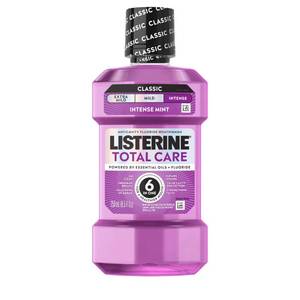 lot 64436 image: Listerine Total Care Anticavity Mouthwash, Intense Mint, 8.5 fl.oz250 mL - Retail $5