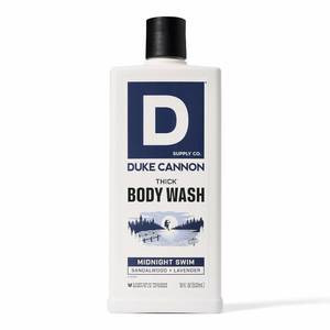 lot 64438 image: Duke Cannon THICK High Viscosity Body Wash - 18 fl oz - Midnight Swim - Retail $8