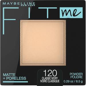lot 64501 image: Maybelline Fit Me Matte  Poreless Pressed Face Powder Makeup & Setting Powder, Classic Ivory, 1 Count - Retail $9