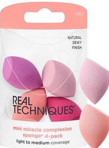 lot 64523 image: Real Techniques Mini Miracle Complexion Sponge 4-Pack - Retail $9