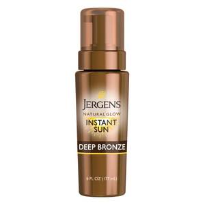 lot 64556 image: Jergens Natural Glow Self Tanning Mousse, Deep Bronze Body Bronzer, 6 fl oz - Retail $12