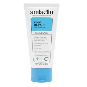 lot 64564 image: AmLactin Foot Repair Cream, 15% Lactic Acid for Cracked Heels, 3 oz - Retail $13
