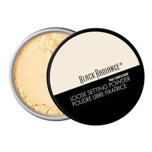 lot 64589 image: Black Radiance True Complexion Loose Setting Powder, Silky Blendable Formula, Minimizes Imperfections, Long-Lasting Makeup Set(Packaging May Vary) - Banana - Retail $7