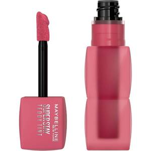 lot 64594 image: MAYBELLINE Super Stay Teddy Lip Tint, Long Lasting Matte Lipstick for Up To 12HR Wear, Endgame, 1 Count - Retail $10
