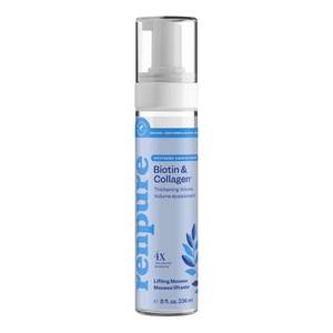 lot 64610 image: RENPURE Biotin & Collagen Thickening Volume Mousse for FineLimp Hair, 8oz - Retail $10
