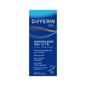 lot 64616 image: Differin Acne Retinoid Treatment Gel, 0.1% Adapalene, 15g Tube - Retail $13