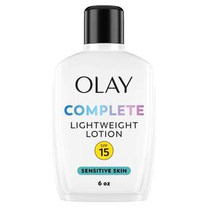 lot 64623 image: Olay Complete Lotion Moisturizer with SPF 15 Sensitive, 6.0 oz - Retail $12