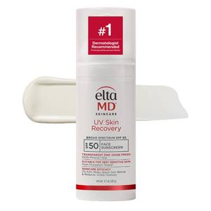 lot 64651 image: EltaMD UV Skin Recovery Untinted 100% Mineral Face Sunscreen, SPF 50 1.7 oz - Retail $50