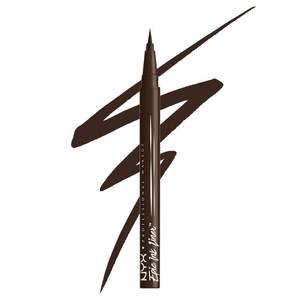 lot 64659 image: NYX PROFESSIONAL MAKEUP Epic Ink Liner, Waterproof Liquid Eyeliner with Vegan Formula - Dark Chocolate (Dark Brown Matte) - Retail $10