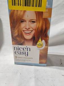 lot 34755 image: Clarol nice and easy hair dye kit in reddish blonde