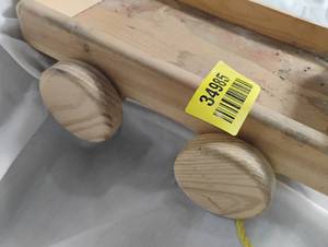 lot 34985 image: All wooden childrens wagon or could be used as a decorative wagon