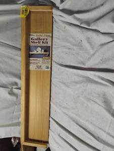 lot 35013 image: Wooden Gallery shelf kit