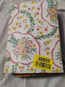 lot 35029 image: Variety of vinyl tablecloths, Floral, pumpkin, garden