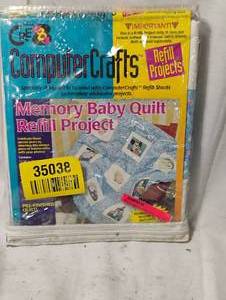 lot 35038 image: Memory Blanket project kit  CD-rom computer craft bundle