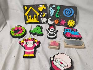 lot 35039 image: Variety of Christmas Rubber stamps