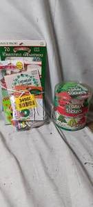 lot 34960 image: Christmas gift tags, christmas foam stickers, childrens Christmas craft coloring pillow, christmas notepad