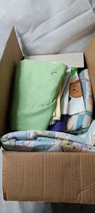 lot 35044 image: box Of Misc Crafting Material And Baby Items.