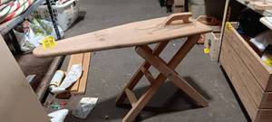 lot 35072 image: Wood-carved ironing board