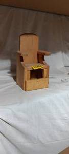 lot 35073 image: Wooden dollhouse chair