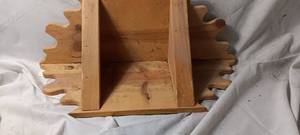 lot 35075 image: Wooden Corner Shelf.