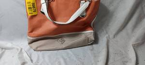 lot 35079 image: Brown, tan and cream handbag