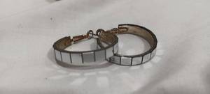 lot 35099 image: Silver hoop earrings