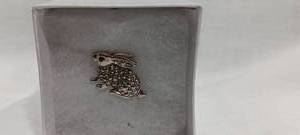 lot 35100 image: Silver rabbit pendant