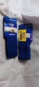 lot 35141 image: Blue tall Soccer sports socks