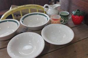 lot 4424 image: Fire King Coffee Cups, Serving Bowls & More