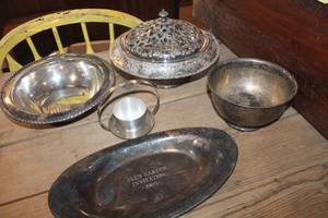 lot 4448 image: Silver Bowls and More