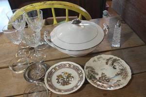 lot 4451 image: Glass Coasters, Small Plates, Stemware & More