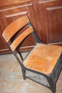 lot 4482 image: Vintage School Desk Chair