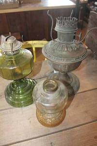 lot 4503 image: Antique Oil Lamp Bases