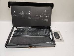lot 29 image: Logitech Easy-Switch Keyboard and Pebble Mouse 2 Bundle