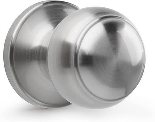 lot 63467 image: Gaurqiah Non-Locking Passage Door Knob, Flat Ball Interior Door Knob Without Keys, Round Doorknob for HallwayClosets, Satin Brass