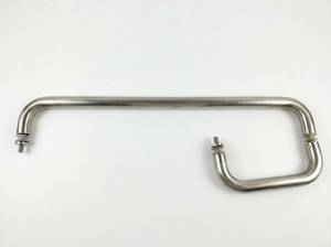 lot 4016 image: CRL (C.R. Laurence) back-to-back tubular shower door pull handle